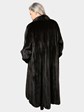 Woman's Plus Size Con Teso Blackglama Female Mink Fur Coat