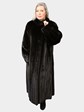 Woman's Plus Size Con Teso Blackglama Female Mink Fur Coat