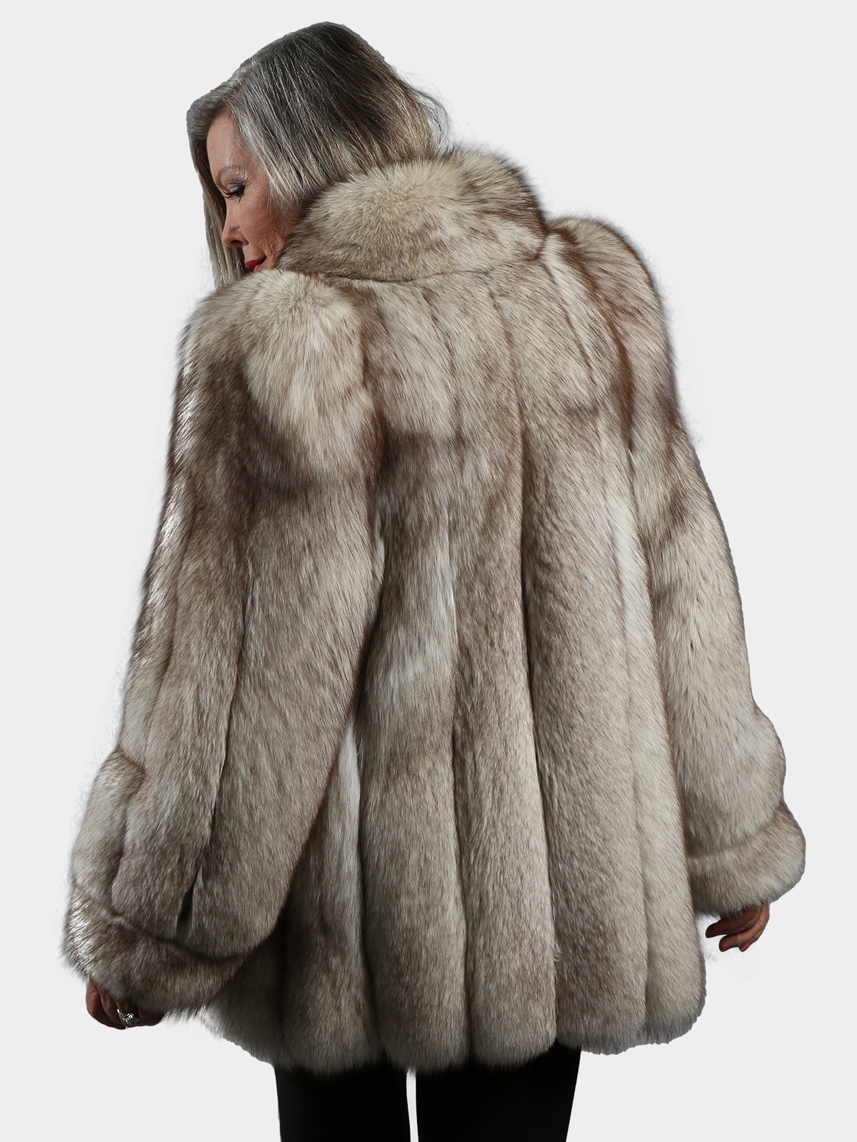 Woman's Christian Dior Natural Blue Fox Fur Jacket - Estate Furs