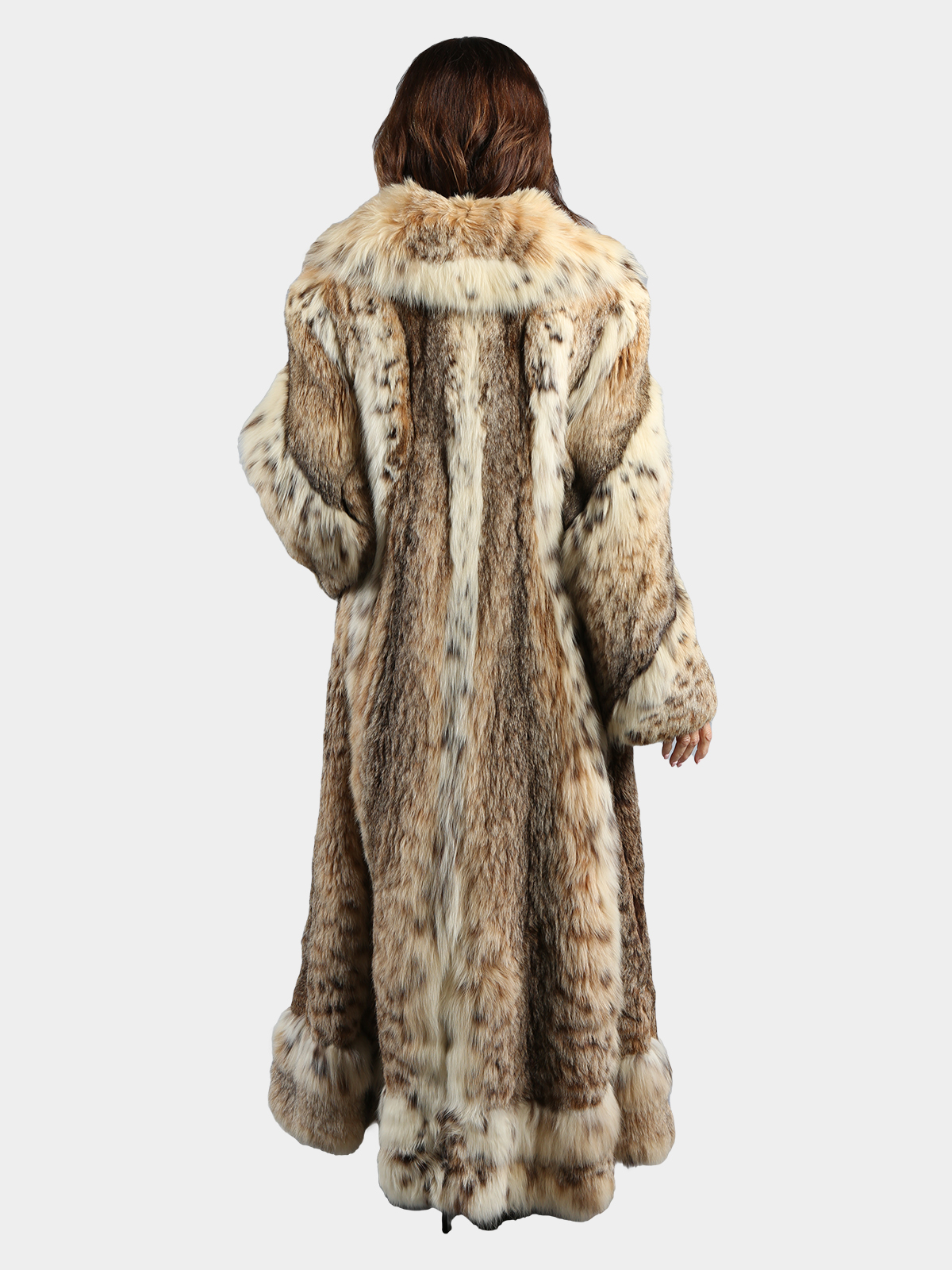 Woman's Vintage Cat Lynx Fur Coat - Estate Furs