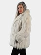 Woman's Blush Fox Fur Jacket