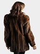 Woman's Mahogany Female Mink Fur Jacket