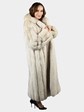 Woman's Natural Blue Fox Fur Coat