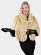 Woman's Natural Light Pastel Vintage Mink Fur Stole