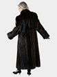 Woman's Natural Deepest Mahogany Mink Fur Coat