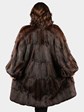 Woman's Vintage Natural Brown Squirrel Fur 3/4 Coat by Fendi