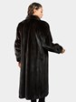 Woman's Plus Size Deepest Mahogany Mink Fur Coat