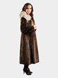 Woman's Vintage Natural Otter Coat with Canadian Lynx Collar