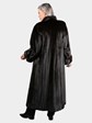 Woman's Darkest Mahogany Female Mink Fur Coat