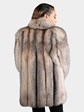 Woman's Natural Crystal Fox Fur Stroller