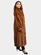 Woman's Natural Whiskey Female Mink Fur Coat