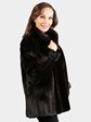 Woman's Deepest Mahogany Mink Fur Jacket
