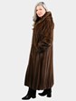 Woman's Natural Light Mahogany Female Mink Fur Coat