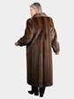 Woman's Natural Light Mahogany Mink Fur Coat