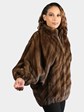 Woman's Natural Lunaraine Female Mink Fur Jacket