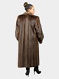 Woman's Natural Dark Tone Beaver Fur Coat