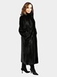 Woman's Petite Natural Ranch Mink Fur Coat