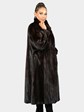 Woman's Mahogany Female Mink Fur Coat