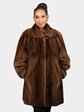 Woman's Natural Demi Buff Mink Fur Stroller