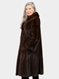 Woman's Vintage Natural Mahogany Female Mink Fur Coat