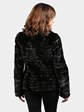 Woman's Black Sheared Mink Fur Jacket by Gorksi of Montreal