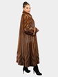 Woman's Demi Buff Female Mink Fur Coat with Directional Design