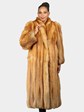 Woman's Natural Red Fox Fur Coat