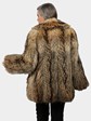 Woman's Natural Finn Racoon Fur Jacket