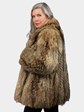 Woman's Natural Finn Racoon Fur Jacket