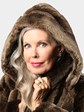 Woman's Phantom Sheared Beaver Fur Jacket with Detachable Hood