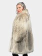 Woman's Natural Canadian Lynx Fur - Swing Style