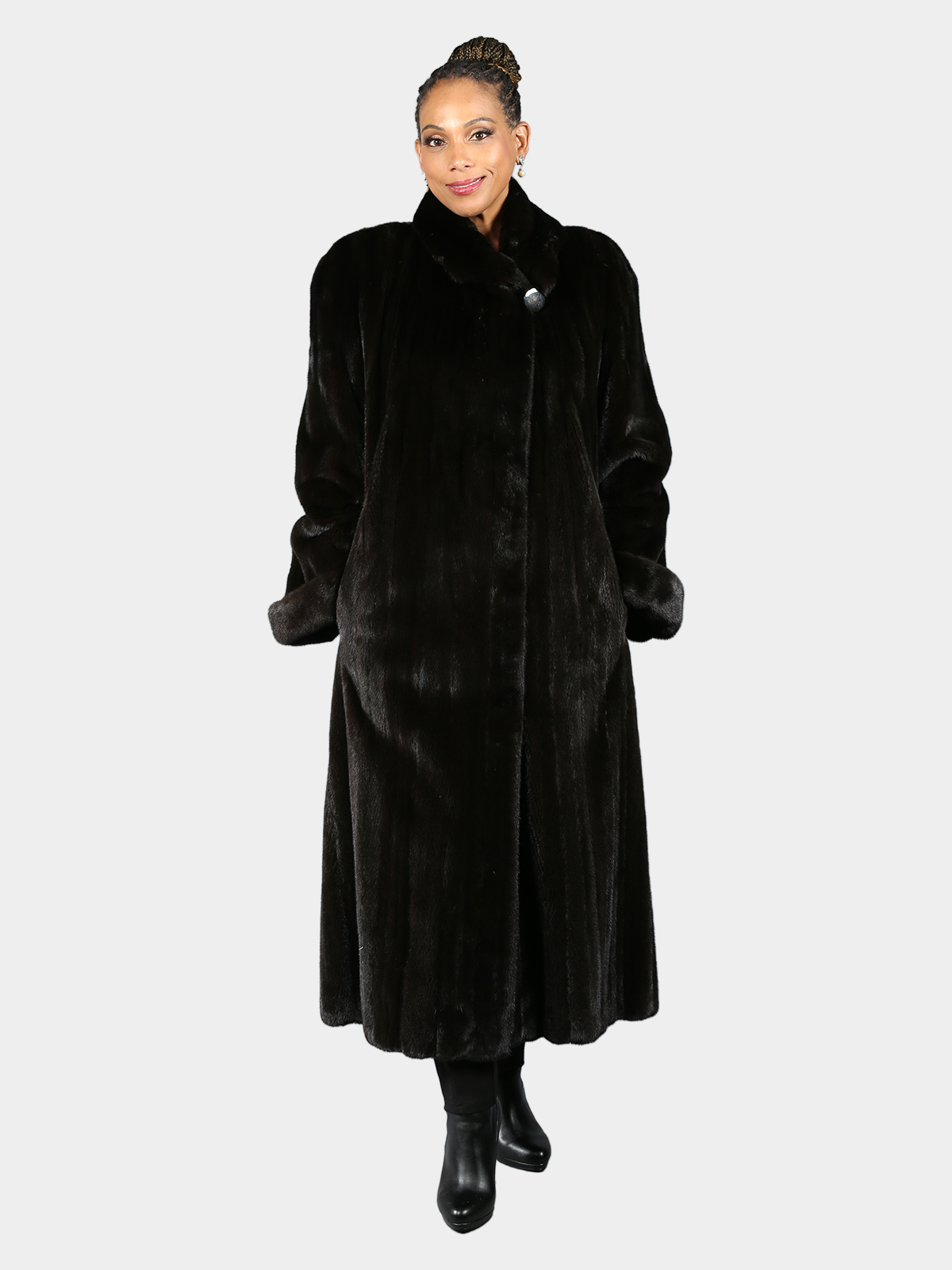 Woman's Natural Ranch Female Mink Fur Coat