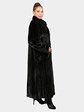 Woman's Extra Long Natural Ranch Female Mink Fur Coat