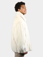 Man's White Female Mink Fur Jacket