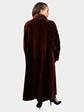 Woman's Dyed Sienna Sheared Beaver Fur Coat