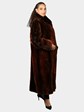 Woman's Dyed Sienna Sheared Beaver Fur Coat