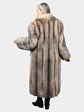 Woman's Natural Crystal Fox Fur Coat