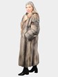 Woman's Natural Crystal Fox Fur Coat