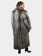 Woman's Natural Silver Fox Fur Coat