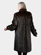 Woman's Natural Mahogany Female Mink Fur Coat