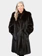 Woman's Natural Mahogany Female Mink Fur Coat