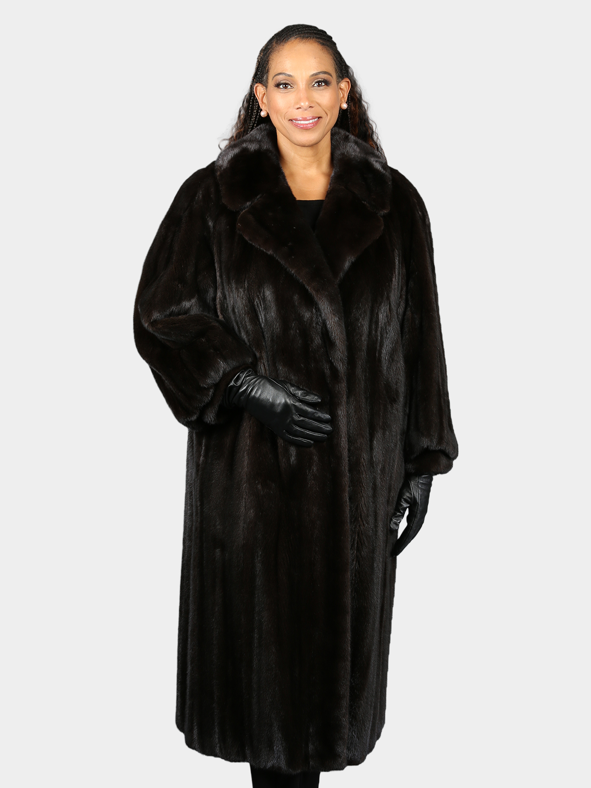 Woman's Natural Ranch Female Mink Fur Coat