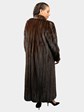 Woman's Natural Mahogany Female Mink Fur Coat