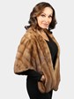 Woman's Natural Vintage Autumn Haze Female Mink Stole