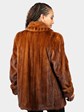 Woman's Natural Whiskey Mink Fur Stroller