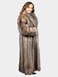 Woman's Natural Crystal Fox Fur Coat