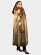 Woman's Natural Cross Fox Fur Coat