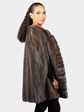 Woman's Natural Blue Iris Vintage Mink Fur Cape