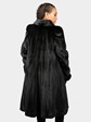 Woman's Natural Ranch Mink Fur 7/8 Coat