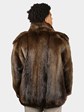 Man's Natural Medium Tone Long Hair Beaver Fur Stroller